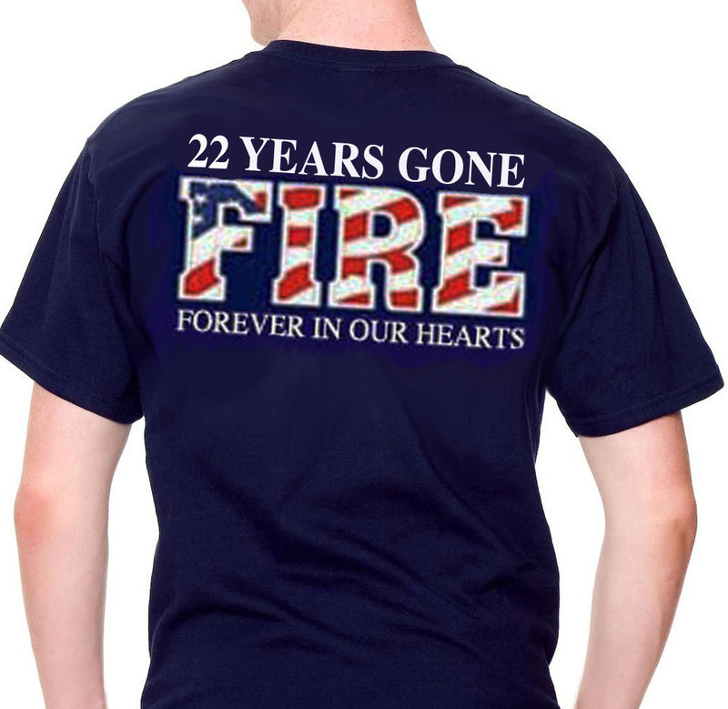 22 Years Gone WTC FIRE Memorial Tee