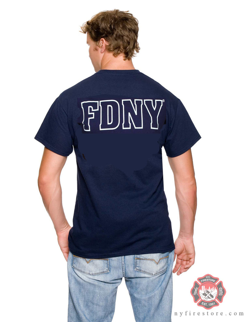 150th Anniversary LIMITED EDITION FDNY  Classic White on Navy Tee Shirt