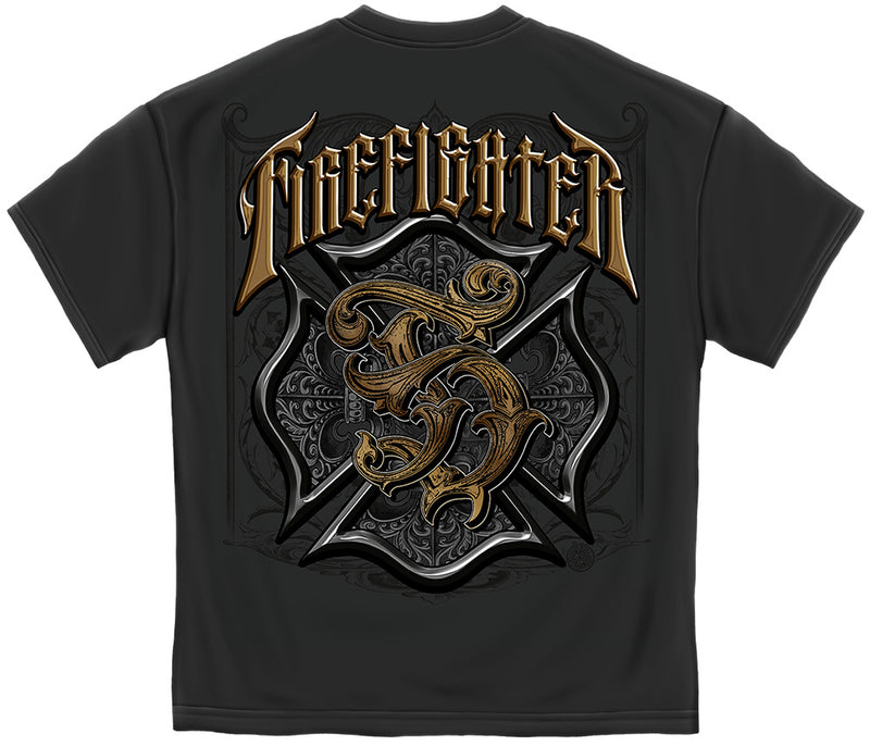 Firefighter Ornate Graphic Tee