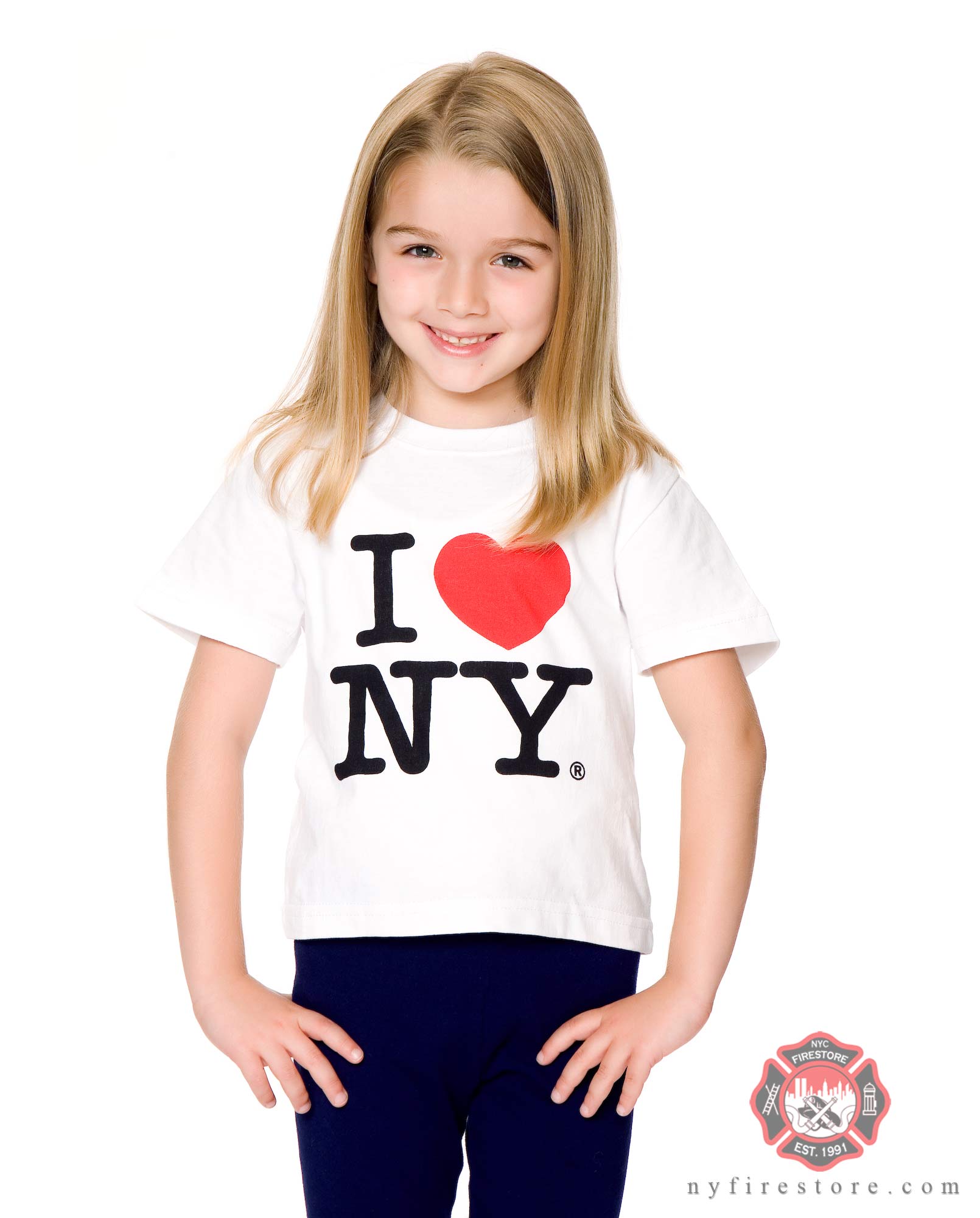 White T-Shirt Love I York - New Kids