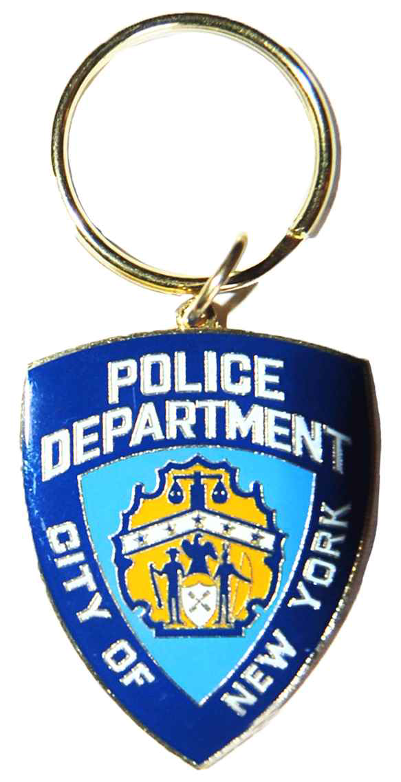 NYPD Brass Keychain