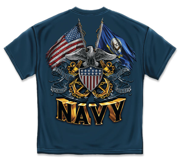 U.S. Navy Crossed Flags Tee Shirt