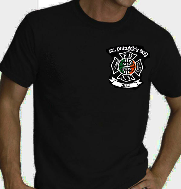 2024 Black FDNY St. Patrick's Tee