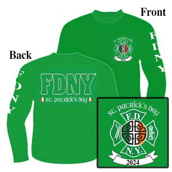 2024 FDNY St. Patrick's Day Long Sleeve Tee
