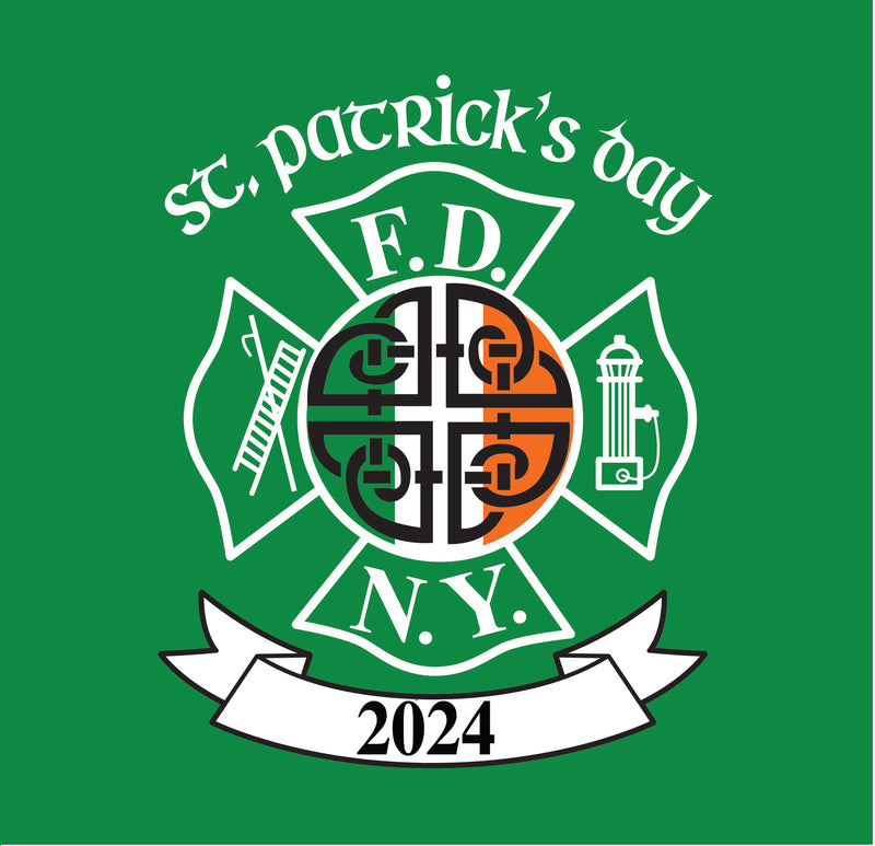 2024 Green FDNY St. Patrick's Day Tee