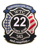 22 Years Gone WTC FIRE Memorial Patch