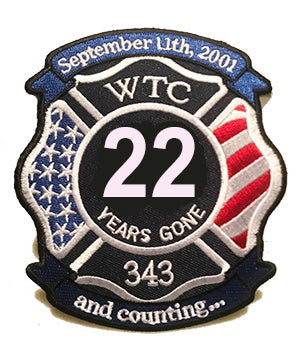 22 Years Gone WTC FIRE Memorial Patch