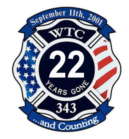 22 Years Gone WTC FIRE Memorial Decal