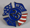 25th Anniversary WTC Maltese Lapel Pin