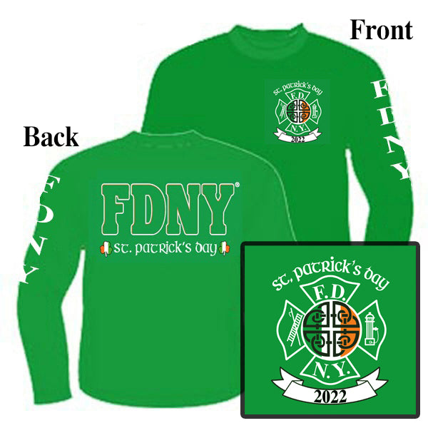 2022 FDNY St. Patrick's Day Long Sleeve Tee