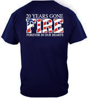 SALE - 20 Years Gone WTC FIRE Memorial Tee