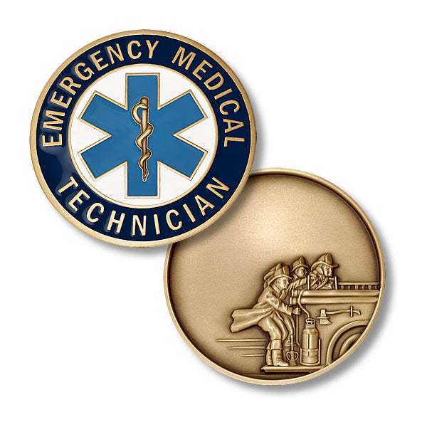 1.75" EMT Firefighter Coin