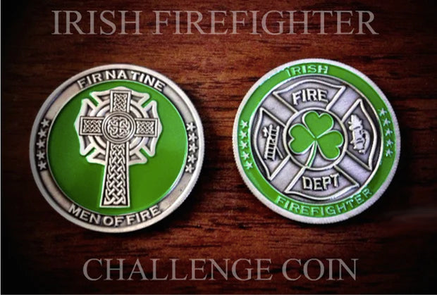 1.75" Irish Firefighter Challenge Coin