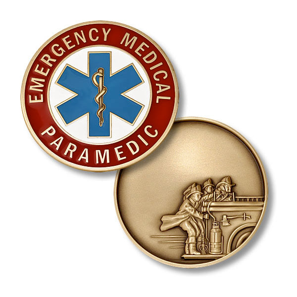 1.75" Paramedic Firefighter Coin