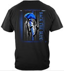 Spartan Helmet "Back The Blue" Tee