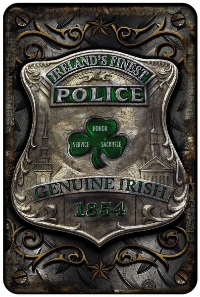 Genuine Irish - Irish Finest Tin Sign