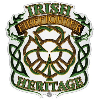 Irish Firefighter Heritage Decal