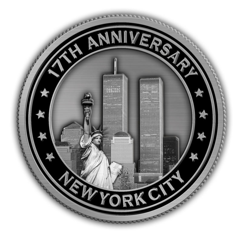 SOLD OUT - 1.75" 17th Anniversary WTC Commemorative Coin