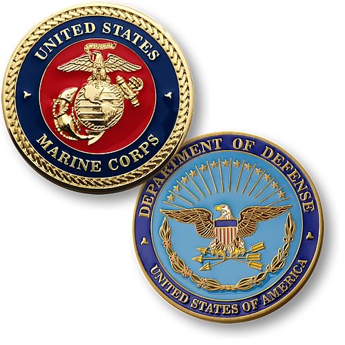 1.75" U.S. Marine Corps Challenge Coin
