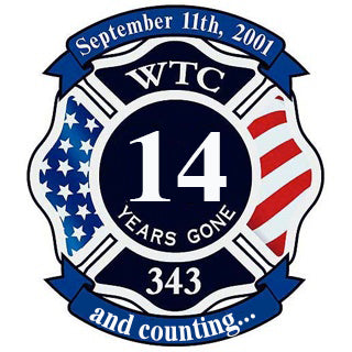 14th Anniversary Fire WTC Memorial Decal