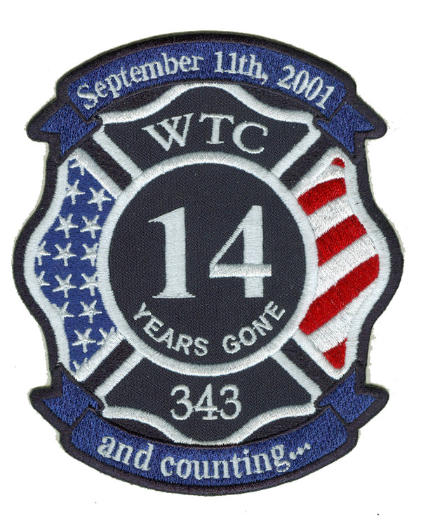 14th Anniversary Fire WTC Memorial Patch