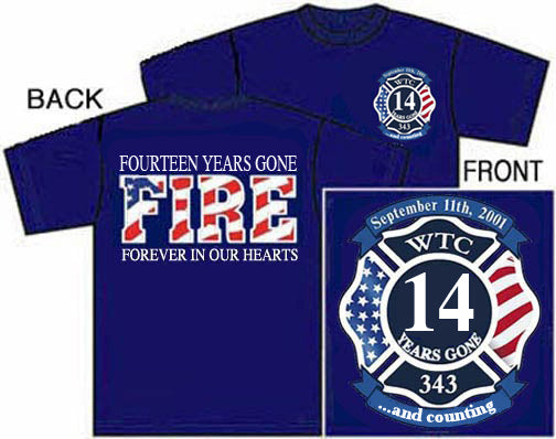 14th Anniversary FIRE WTC Memorial Tee