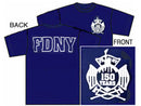 150th Anniversary LIMITED EDITION FDNY  Classic White on Navy Tee Shirt