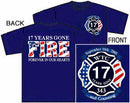 17 Years Gone FIRE Memorial Tee