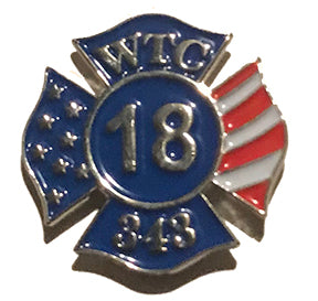 18 Years Gone FIRE World Trade Center Memorial Lapel Pin