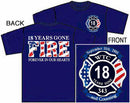 18 Years Gone World Trade Center FIRE Memorial Tee