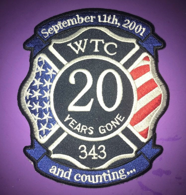 20 Years Gone WTC FIRE Memorial Patch