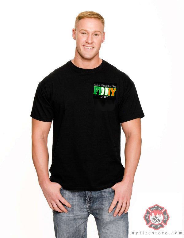 2017 Black Irish FDNY St. Patrick's Day Tee