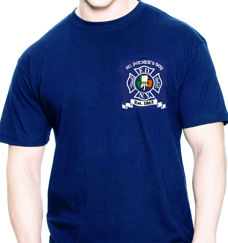 2018 Navy FDNY St. Patrick's Day Tee Shirt