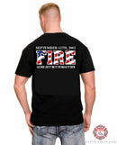 343 Shield FIRE Memorial Tee Black
