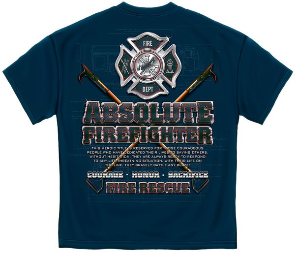 Absolute Firefighter Diamond Plate Tee