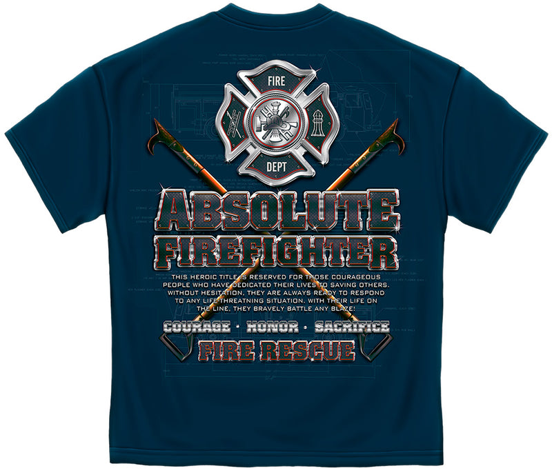 Absolute Firefighter Diamond Plate Tee