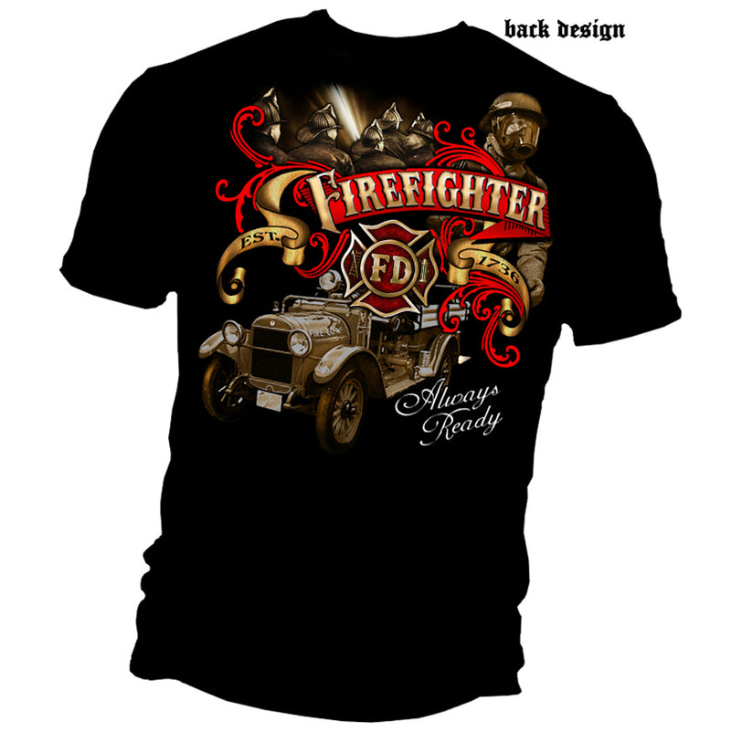 "Always Ready" Firefighter Tee Shirt