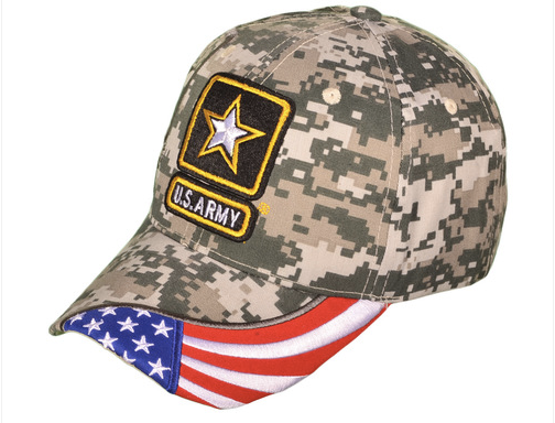 Army Camo & Flag Cap