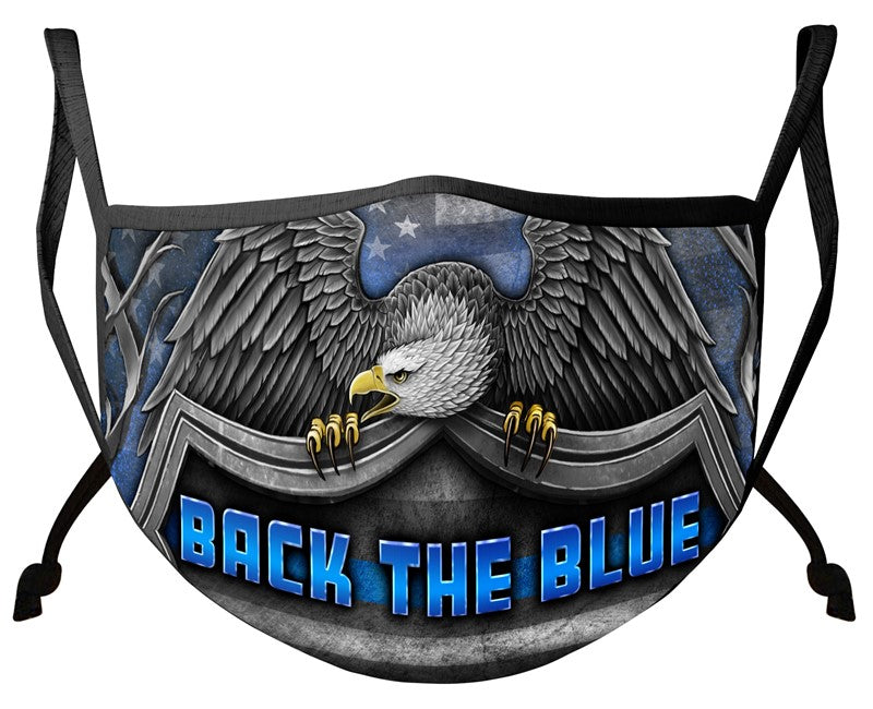 "Back the Blue" Eagle PPE Mask