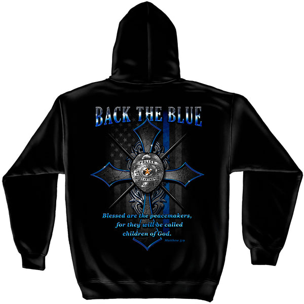 Back The Blue Graphic Hoodie