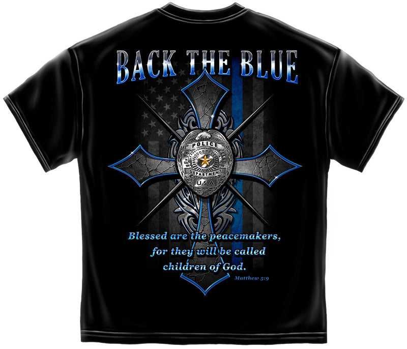 Back The Blue Graphic Tee Shirt