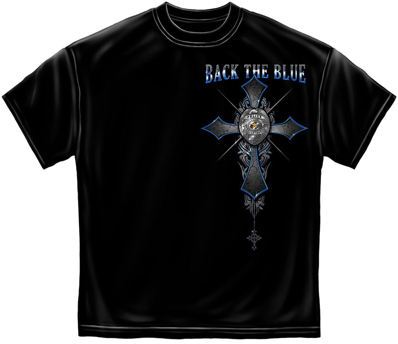Back The Blue Graphic Tee Shirt