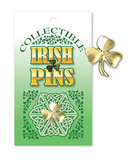 Brass Shamrock Pin
