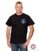 Bravery Honor Sacrifice Police Blue Sky Tee