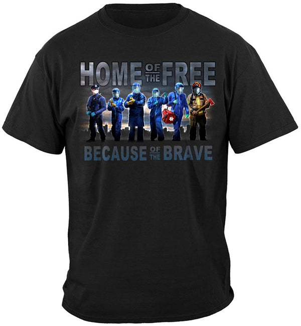 COVID-19 "Because of the Brave" Tee