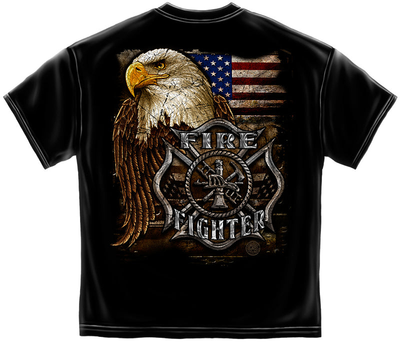 Eagle and Flag Maltese Tee Shirt