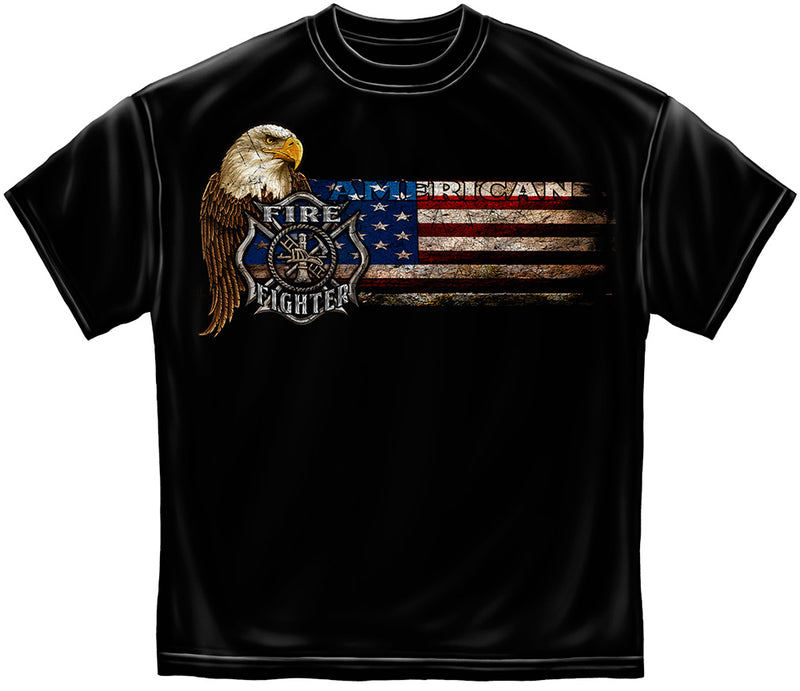 Eagle and Flag Maltese Tee Shirt
