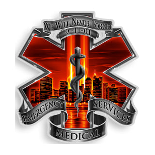 EMS Red Sky Memorial Decal