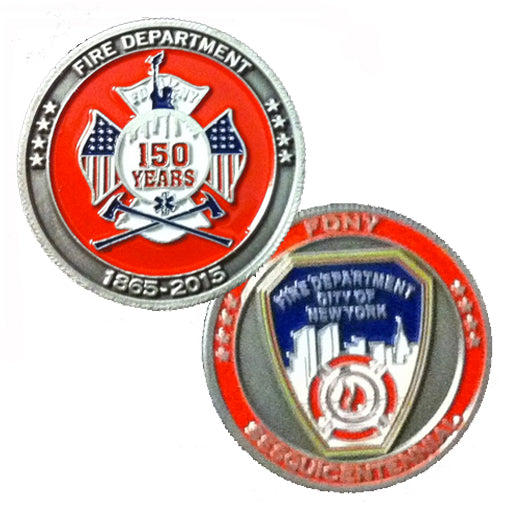 1.75" FDNY 150th Anniversary Coin