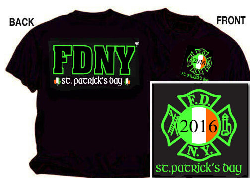 2016 FDNY Black Irish St. Pat's Tee